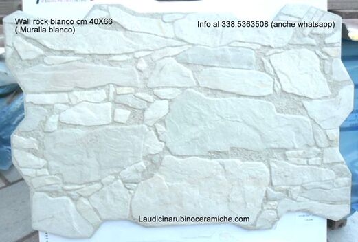 Wall rock bianco, Muralla Blanco, Ceramiche effetto pietra Trapani, Ceramiche effetto pietra Marsala