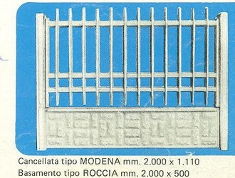 Recinzione in cemento modello Modena