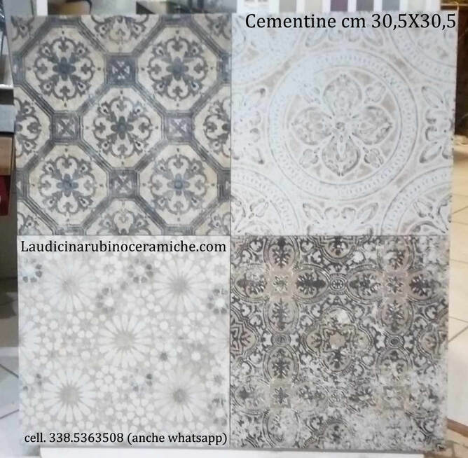Cementine , 30x30 , decori , maioliche, granito forte, studio doc